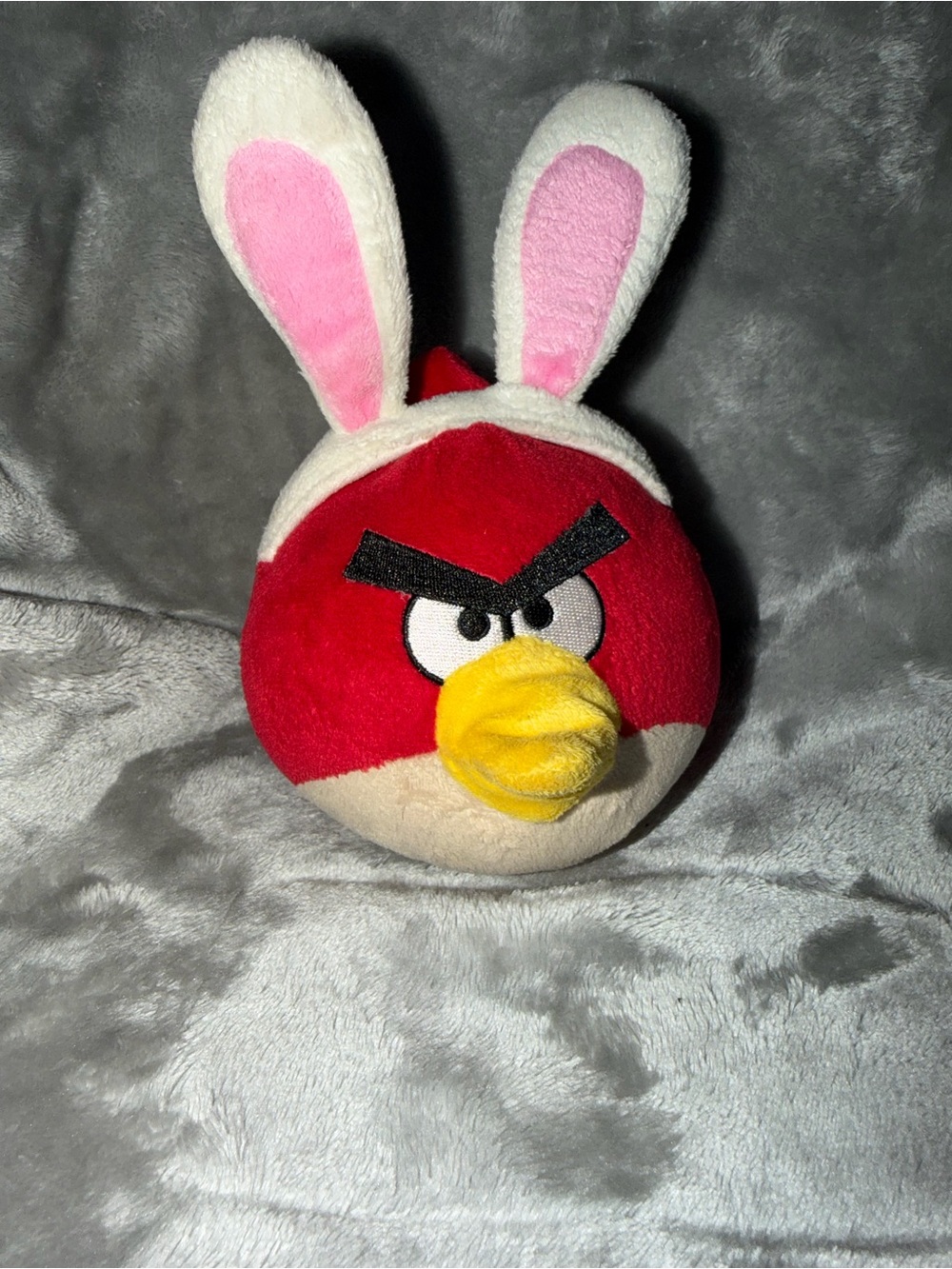 Angry Birds Commonwealth Red Bird Easter Bunny Rabbit Ears And Tail Plush 8”